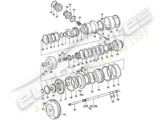 a part diagram from the Porsche 944 parts catalogue