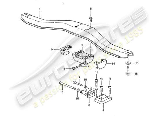 a part diagram from the Porsche 944 parts catalogue
