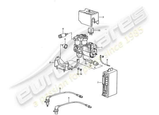 a part diagram from the Porsche 944 parts catalogue