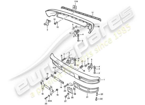 a part diagram from the Porsche 944 parts catalogue