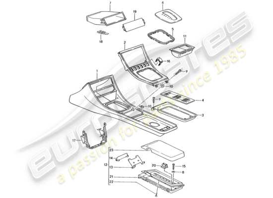 a part diagram from the Porsche 944 parts catalogue