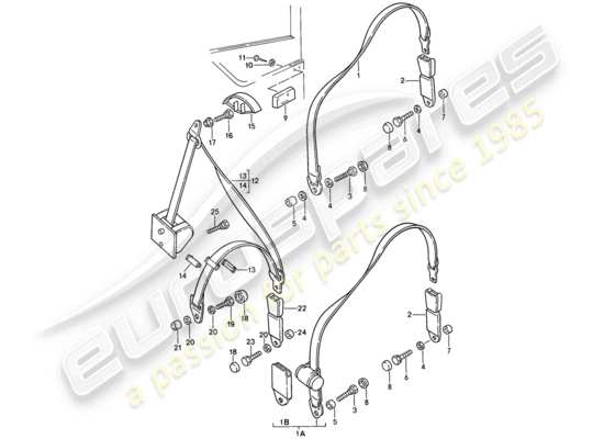 a part diagram from the Porsche 944 parts catalogue