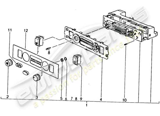 a part diagram from the Porsche 944 parts catalogue