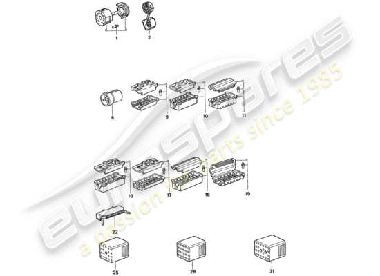 a part diagram from the Porsche 944 parts catalogue