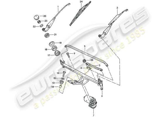 a part diagram from the Porsche 944 parts catalogue