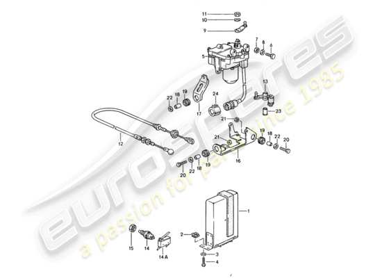 a part diagram from the Porsche 944 parts catalogue