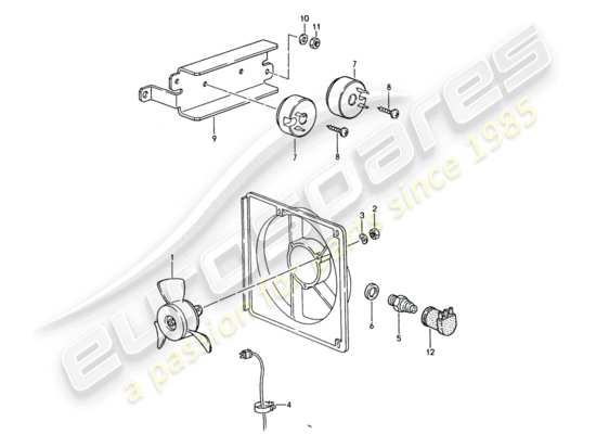 a part diagram from the Porsche 944 parts catalogue