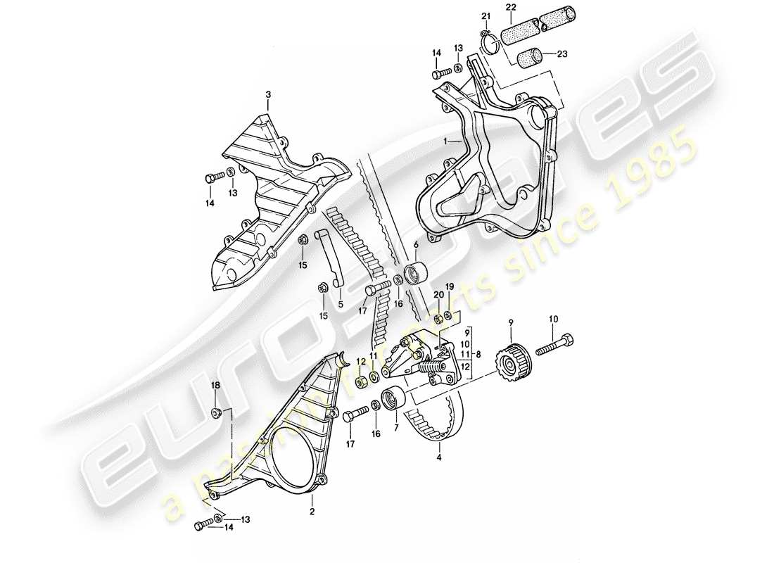 Porsche 944 (1987) DRIVING MECHANISM - camshaft - D - MJ 1987>> Part Diagram