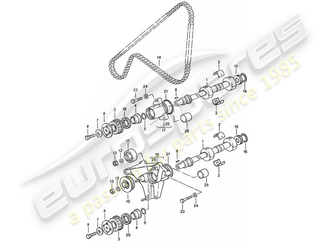 Porsche 944 (1987) DRIVING MECHANISM - SHAFT Part Diagram