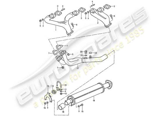 a part diagram from the Porsche 944 parts catalogue