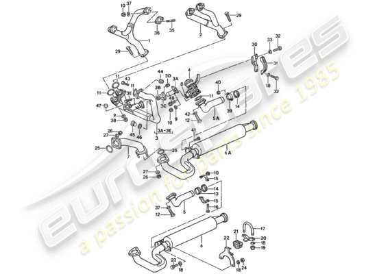 a part diagram from the Porsche 944 parts catalogue