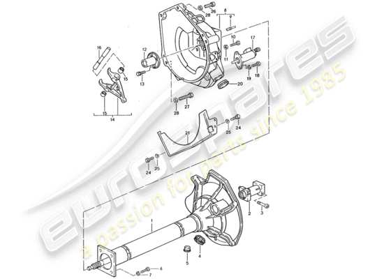 a part diagram from the Porsche 944 parts catalogue