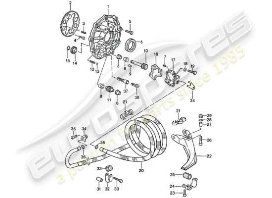 a part diagram from the Porsche 944 parts catalogue