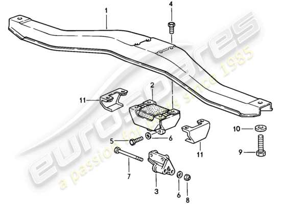 a part diagram from the Porsche 944 parts catalogue