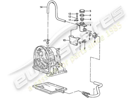 a part diagram from the Porsche 944 parts catalogue