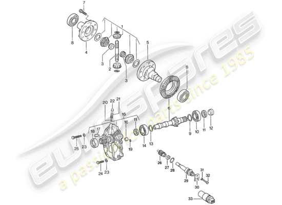 a part diagram from the Porsche 944 parts catalogue