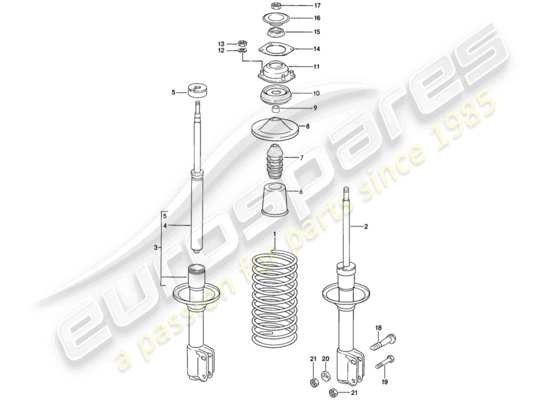 a part diagram from the Porsche 944 parts catalogue