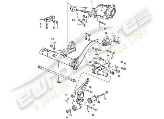 a part diagram from the Porsche 944 parts catalogue