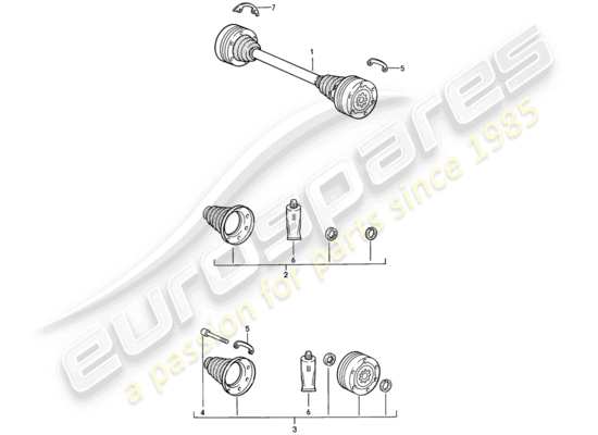 a part diagram from the Porsche 944 parts catalogue