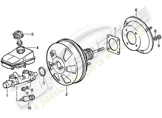 a part diagram from the Porsche 944 (1987) parts catalogue