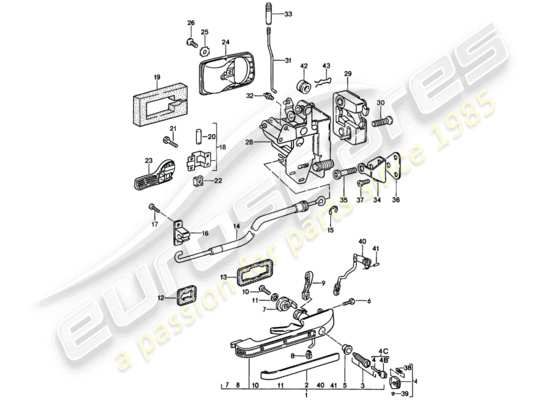 a part diagram from the Porsche 944 parts catalogue