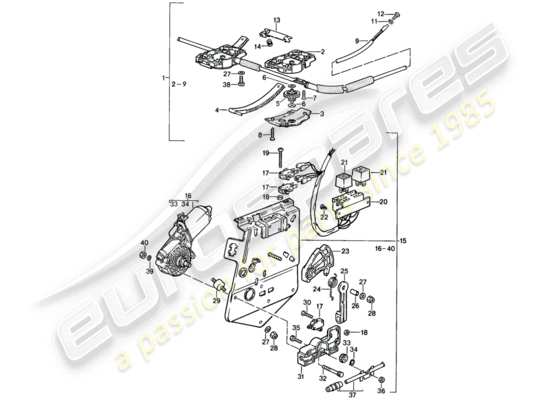 a part diagram from the Porsche 944 parts catalogue