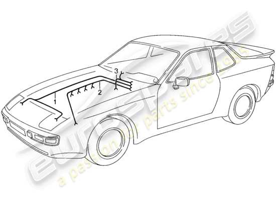 a part diagram from the Porsche 944 parts catalogue