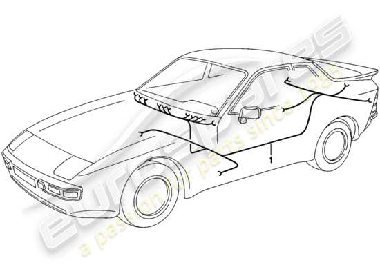 a part diagram from the Porsche 944 parts catalogue