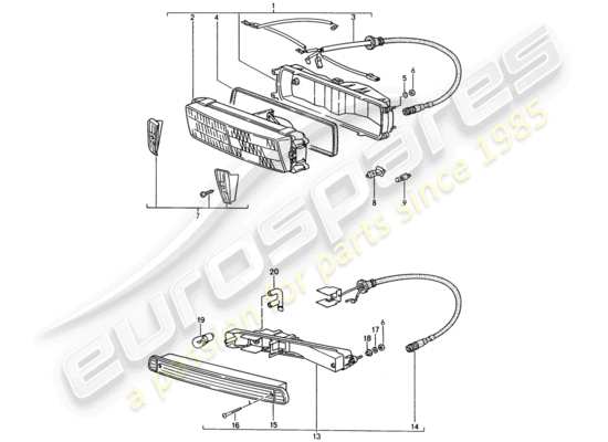 a part diagram from the Porsche 944 parts catalogue