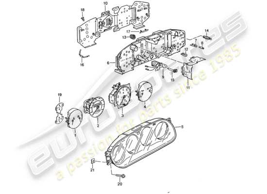 a part diagram from the Porsche 944 (1987) parts catalogue