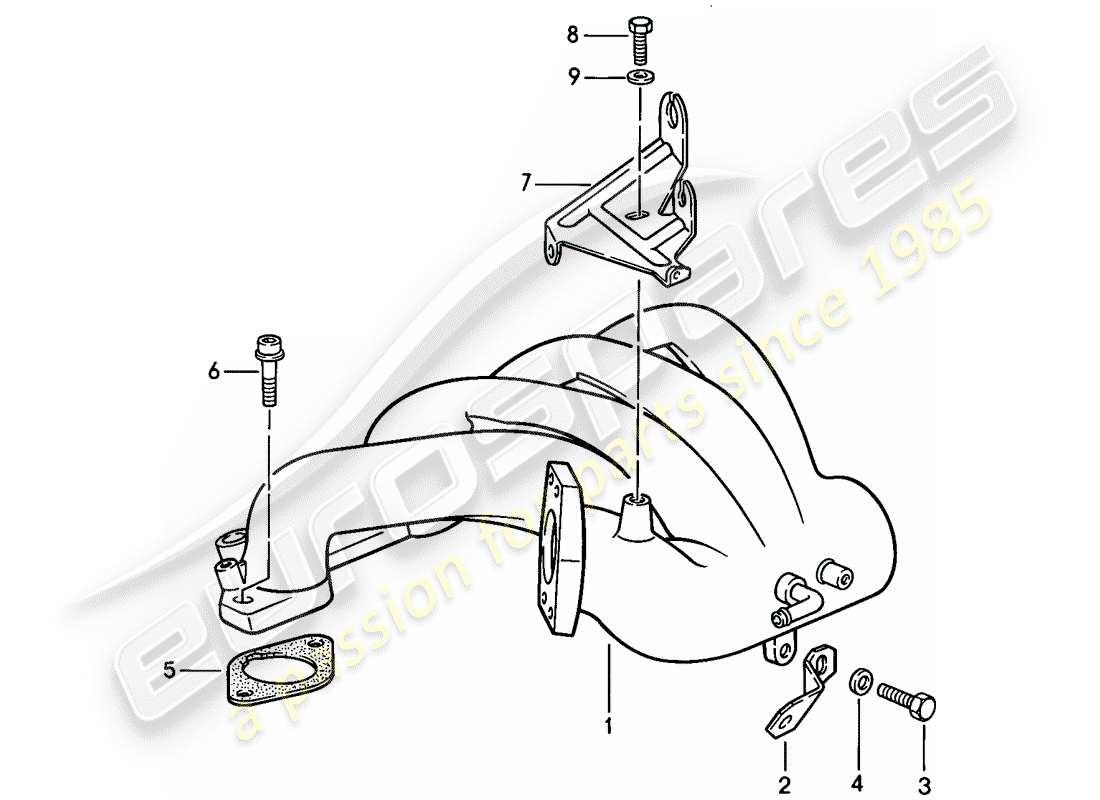 Porsche 944 (1988) L-JETRONIC - 3 Part Diagram