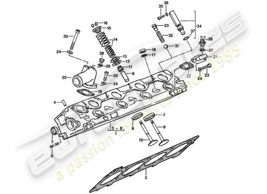 a part diagram from the Porsche 944 parts catalogue