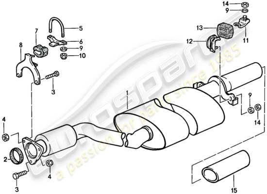 a part diagram from the Porsche 944 parts catalogue