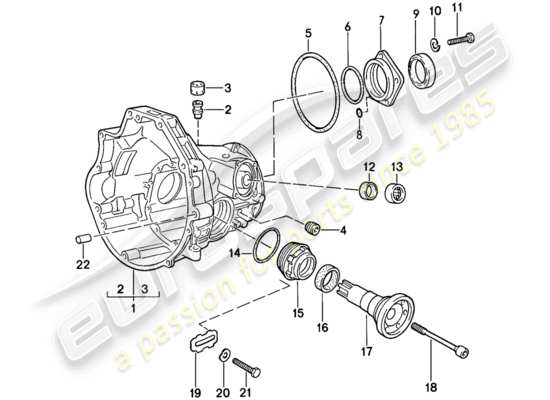 a part diagram from the Porsche 944 parts catalogue