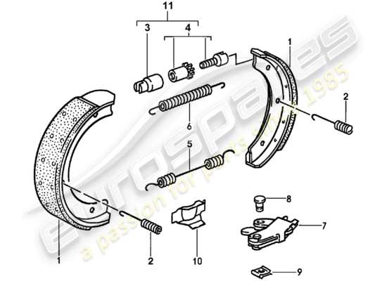 a part diagram from the Porsche 944 parts catalogue