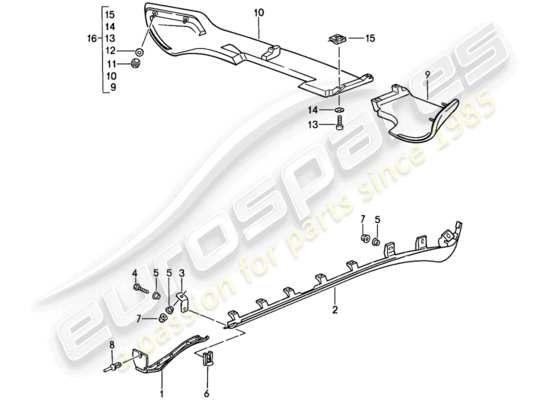 a part diagram from the Porsche 944 parts catalogue