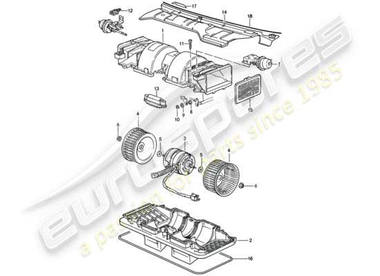 a part diagram from the Porsche 944 parts catalogue