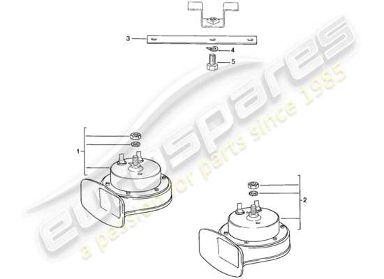 a part diagram from the Porsche 944 parts catalogue