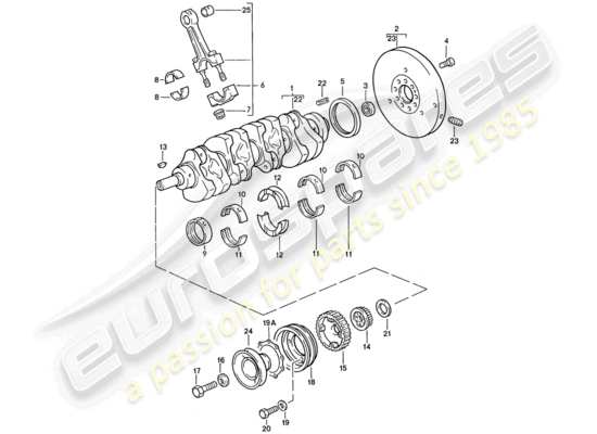 a part diagram from the Porsche 944 parts catalogue