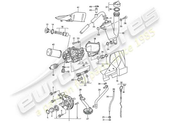 a part diagram from the Porsche 944 parts catalogue