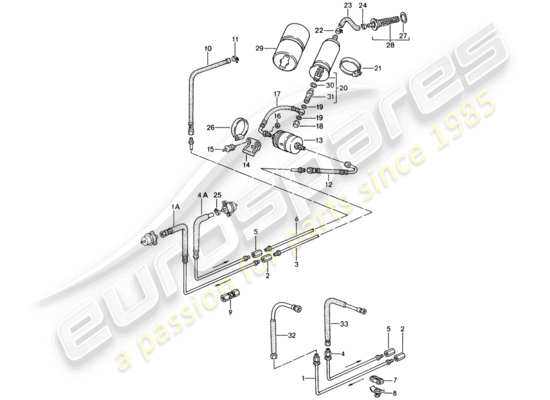 a part diagram from the Porsche 944 parts catalogue