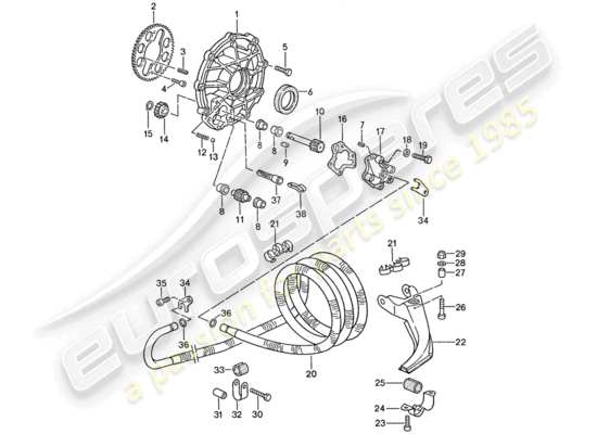 a part diagram from the Porsche 944 parts catalogue