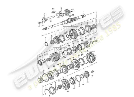 a part diagram from the Porsche 944 parts catalogue