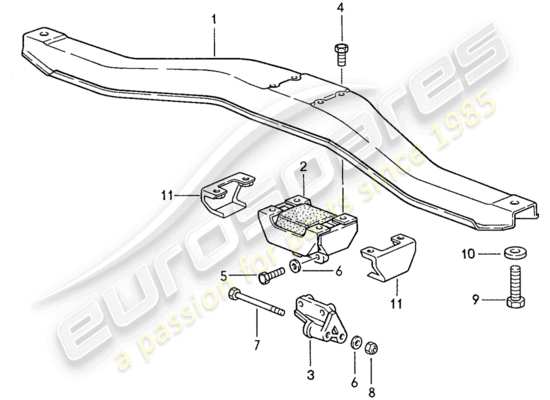 a part diagram from the Porsche 944 parts catalogue