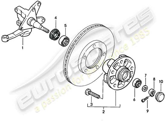 a part diagram from the Porsche 944 parts catalogue