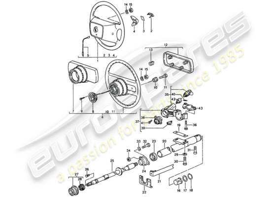 a part diagram from the Porsche 944 parts catalogue