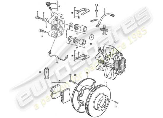 a part diagram from the Porsche 944 parts catalogue