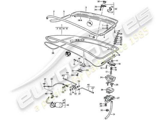 a part diagram from the Porsche 944 parts catalogue