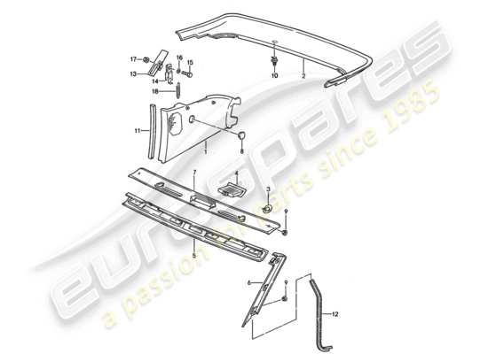 a part diagram from the Porsche 944 parts catalogue