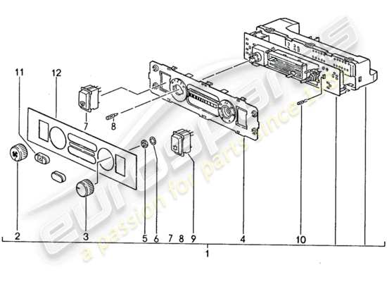 a part diagram from the Porsche 944 parts catalogue